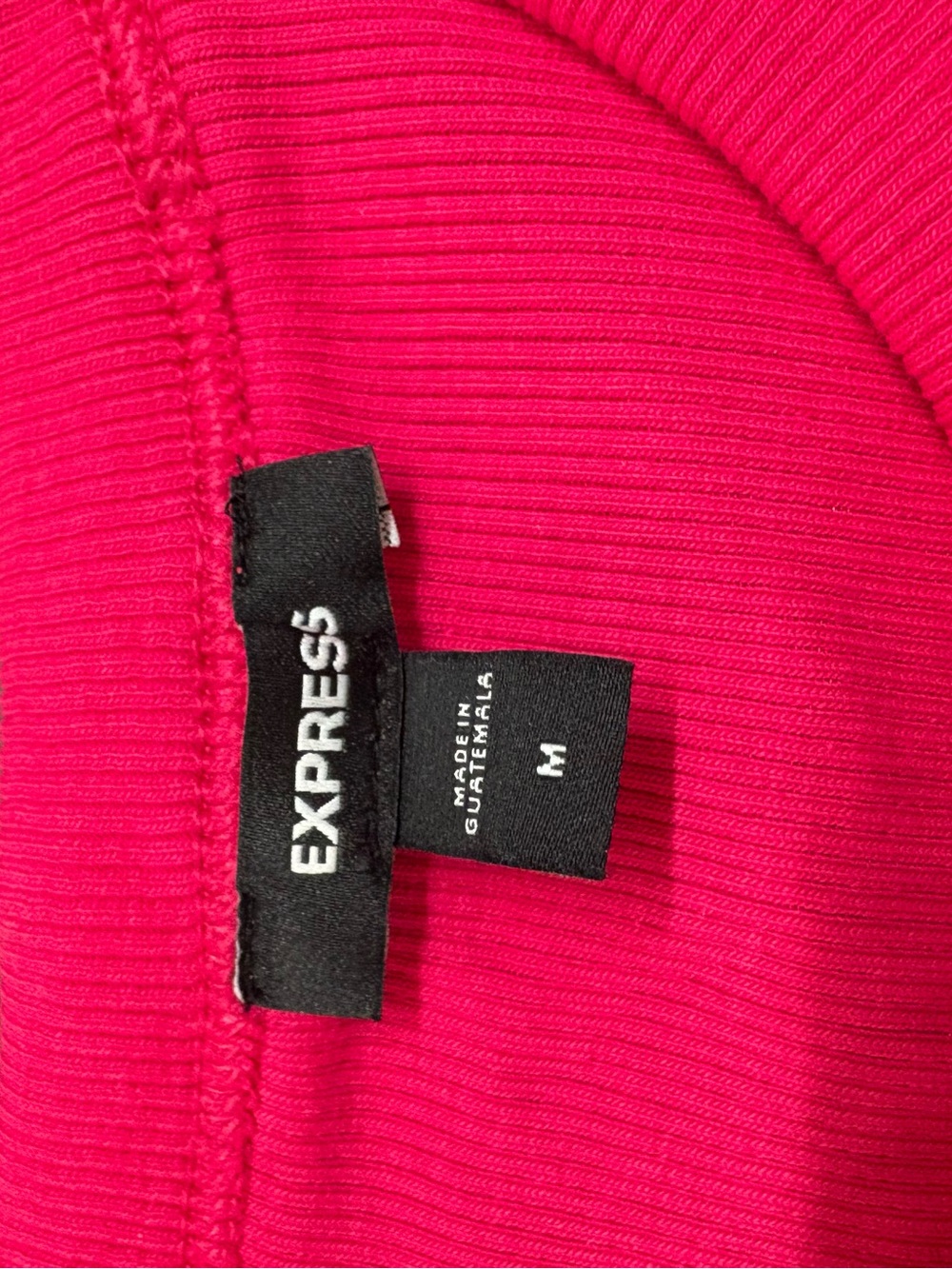 Express Ruffle Sleeve Tee - Hot Pink - Picture 2 of 3